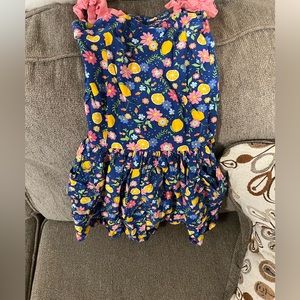Girls floral dress . American girl doll